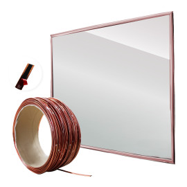  MOLDURA VERSTIL DUPLA FACE 10 METROS ROSE