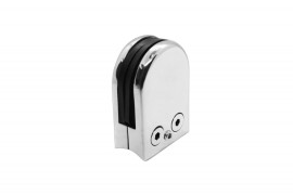  PRESILHA OVAL P/ 8 MM BASE TUBO INOX POLIDA