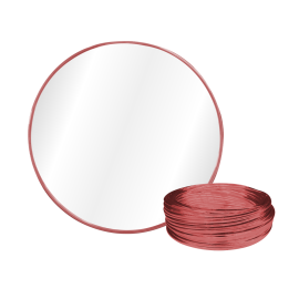  MOLDURA FLEXIVEL PARA ESPELHO ATE 6 MM 10 METROS ROSE