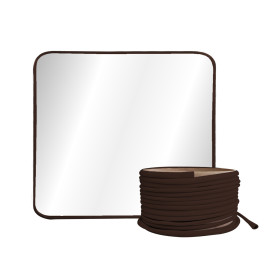 MOLDURA FLEXIVEL PARA ESPELHO ATE 6 MM 50 METROS MARROM 10MM